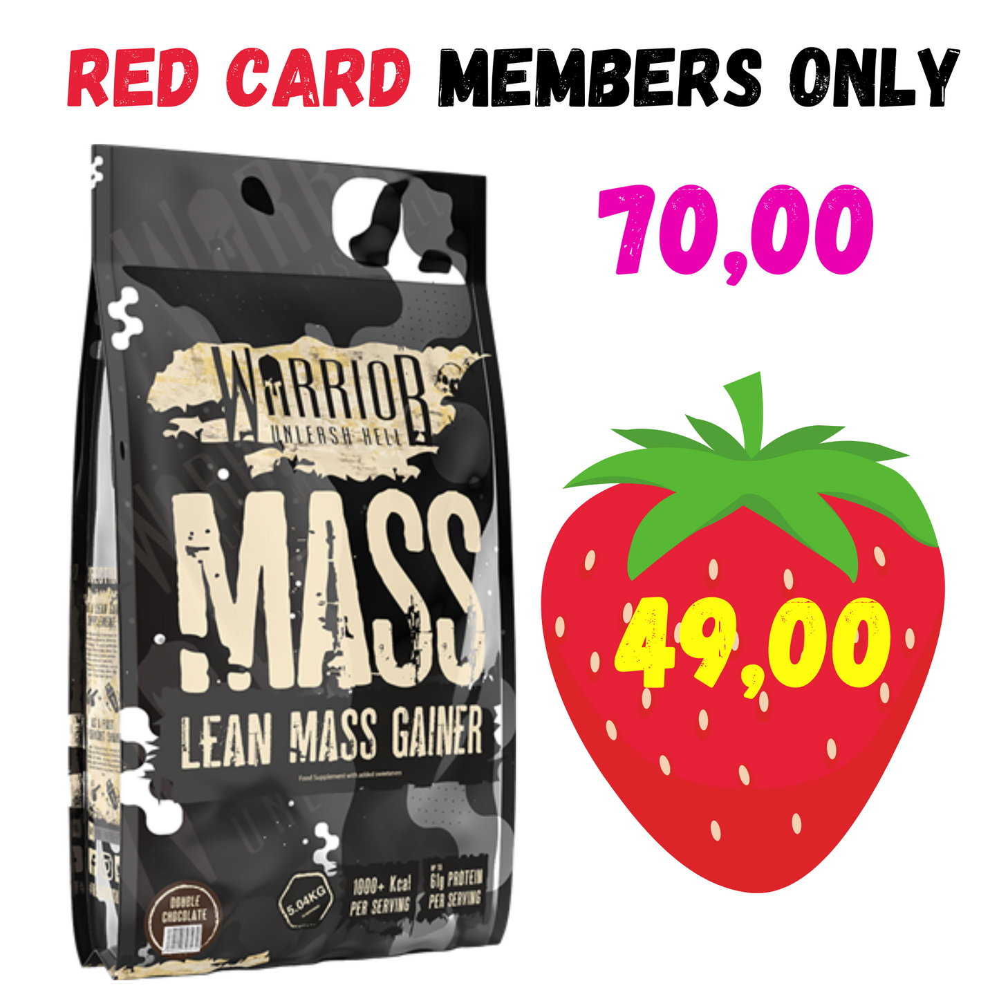 Warrior Mass Gainer 5kg 5000gram