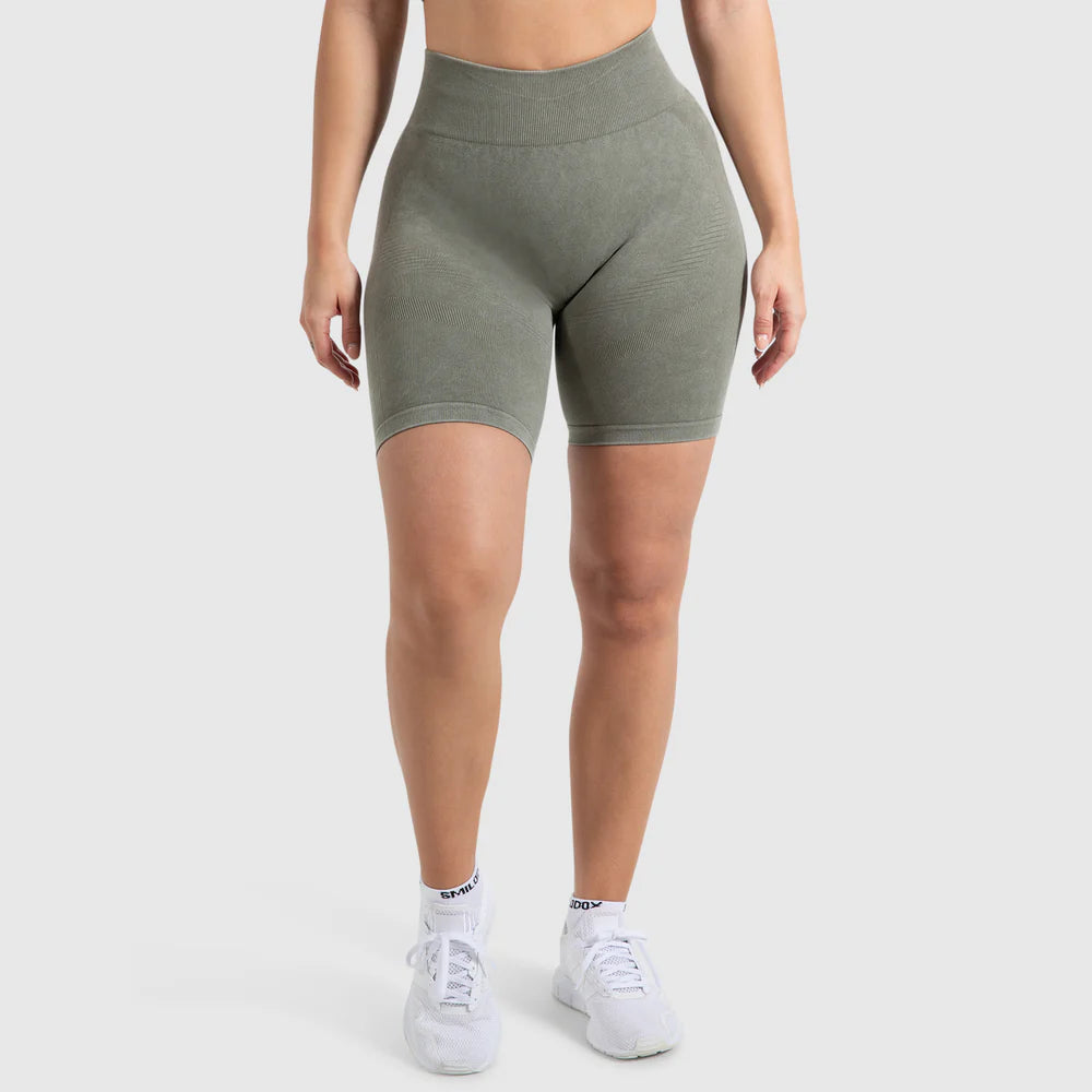 Shorts Batik Acid Vera Scrunch Olive