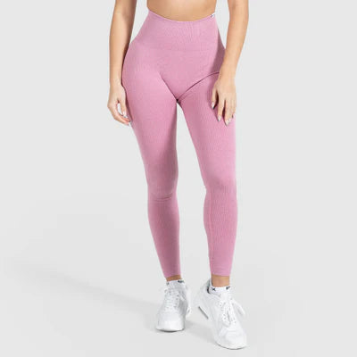 Compression Leggings Amaze Ripp Dark Pink Melange