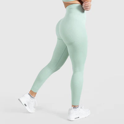 Kompression Leggings Amaze Ripp Green Melange