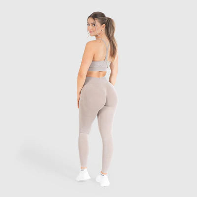 Leggings Batik Acid Scrunch Light Brown