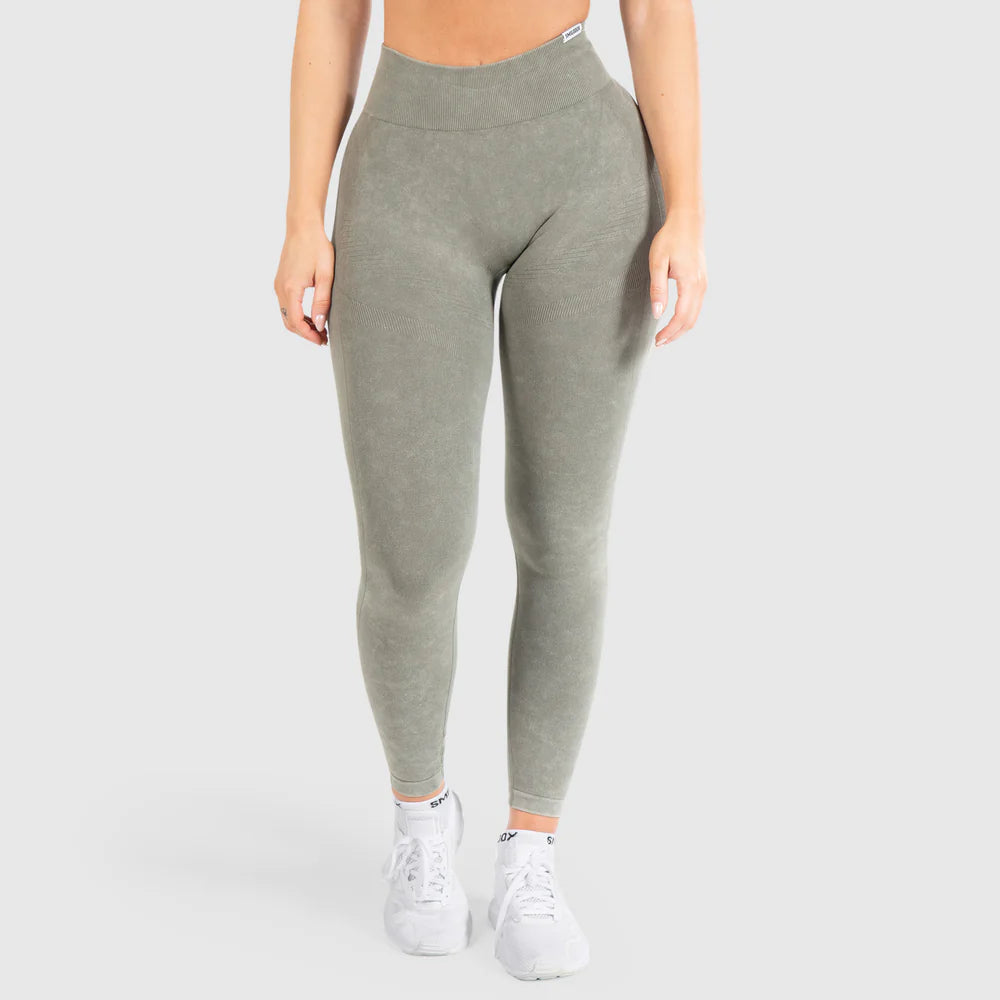 Leggings Batik Acid Scrunch Olive