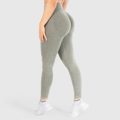 Leggings Batik Acid Scrunch Olive