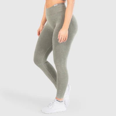 Leggings Batik Acid Scrunch Olive