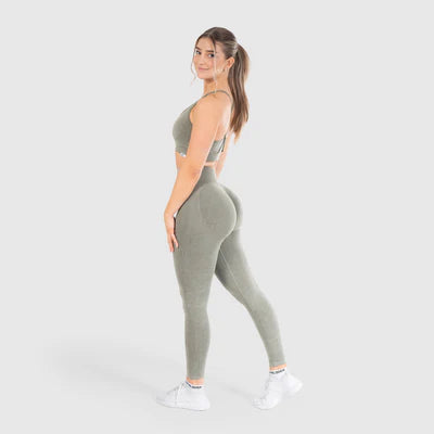 Leggings Batik Acid Scrunch Olive