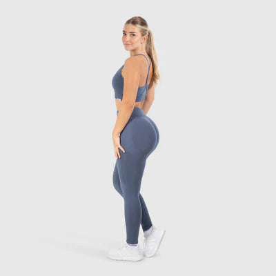 Leggings Solid Scrunch Blue