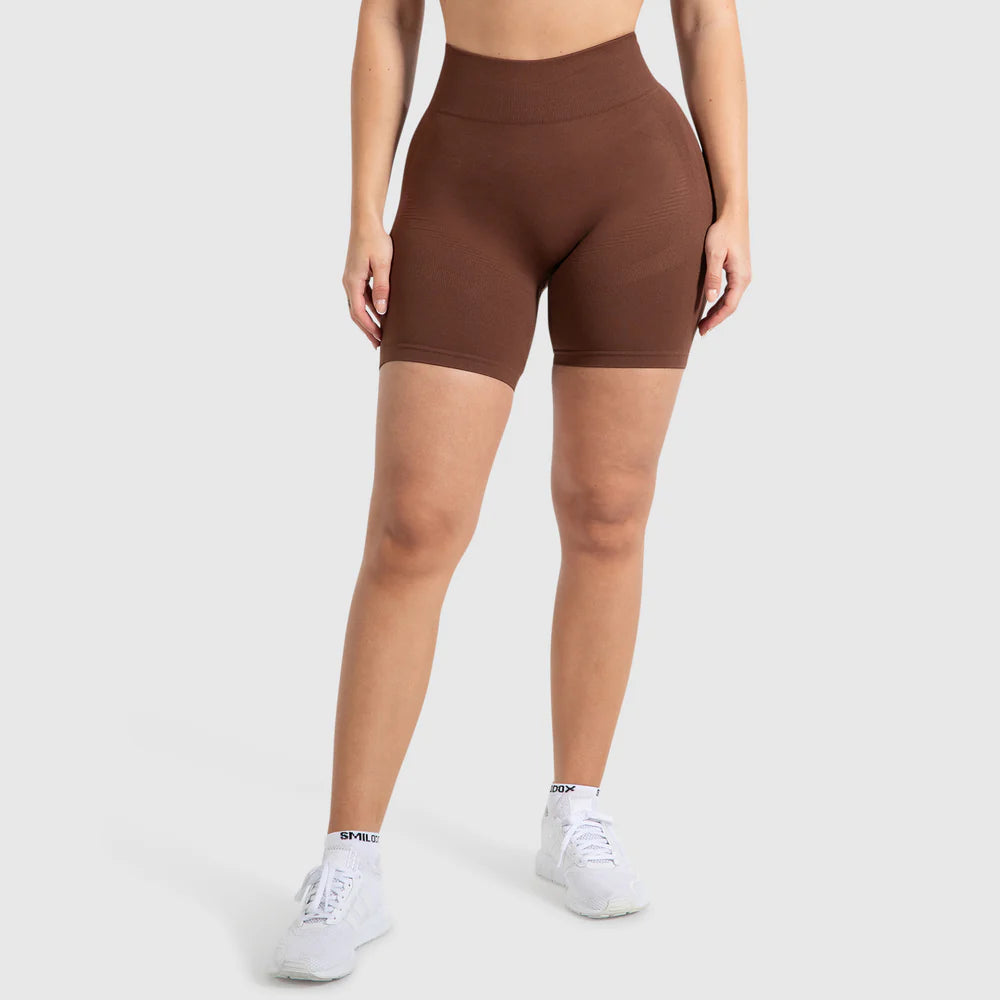 Shorts Maria Solid Scrunch Brown