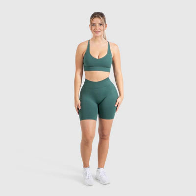 Shorts Cetrina Scrunch Dark Green