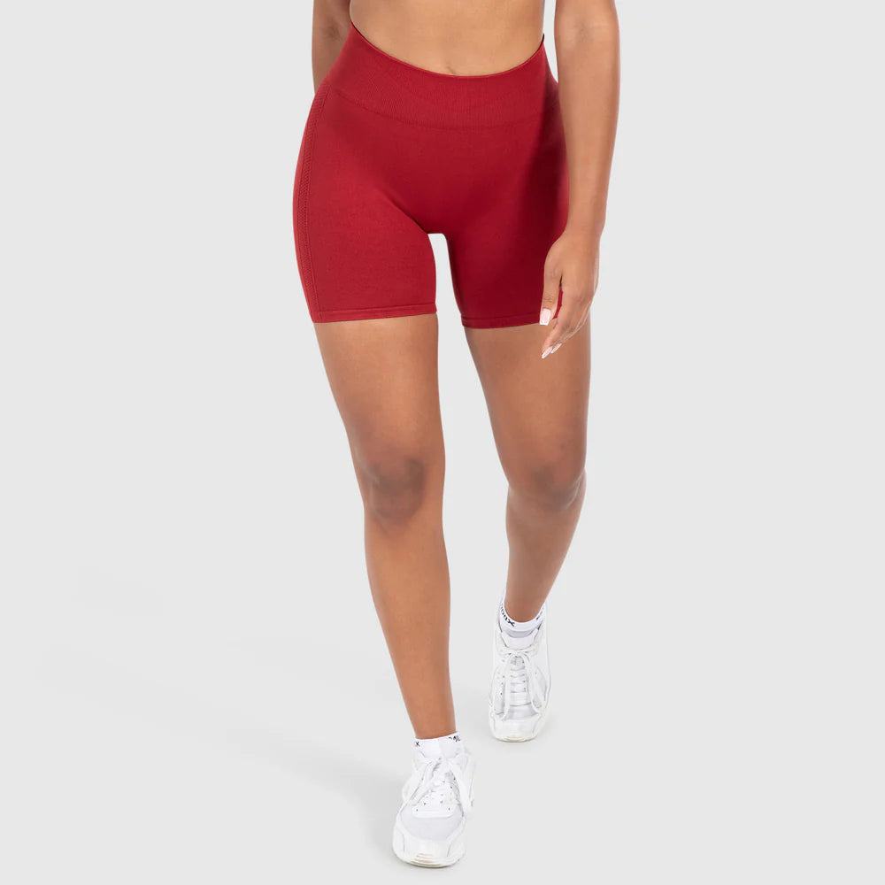 Shorts Cetrina Scrunch Dark Red