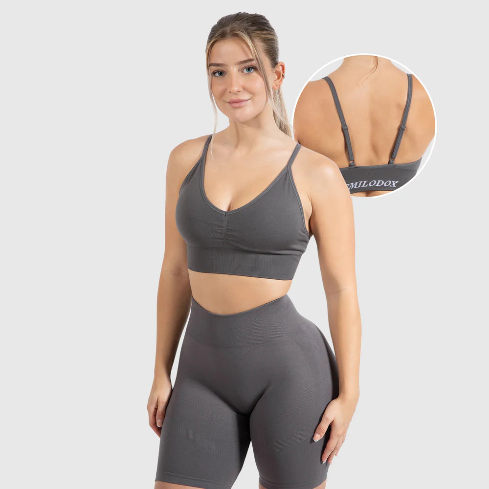 Sport BH Maria Solid Scrunch Anthracite