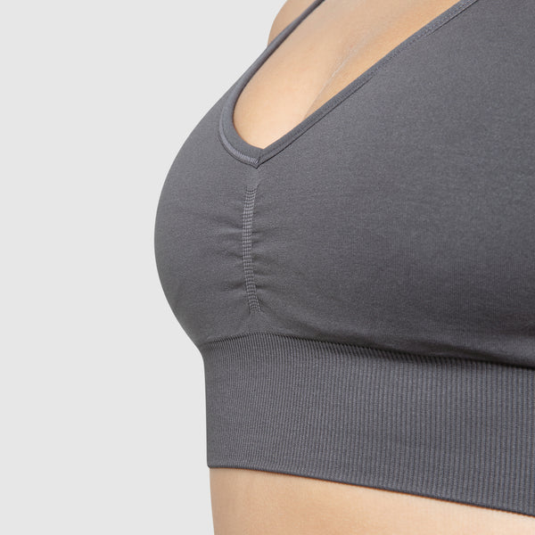 Sport BH Maria Solid Scrunch Anthracite