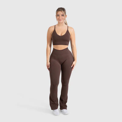 Sport BH Maria Solid Scrunch Dark Brown