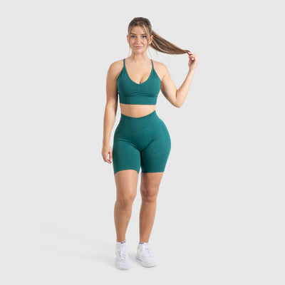 Sport BH Maria Solid Scrunch Dark Green