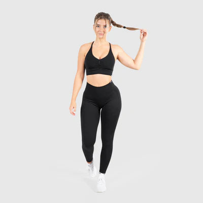 Sport BH Solid Scrunch Black