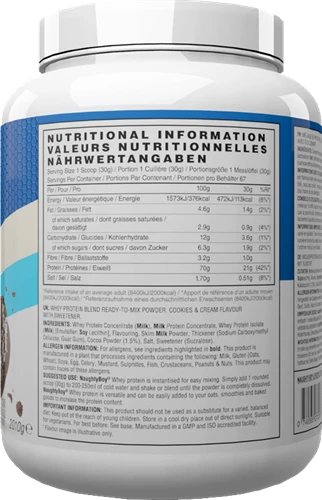 Naughty Boy Advanced Whey Protein - 2000g