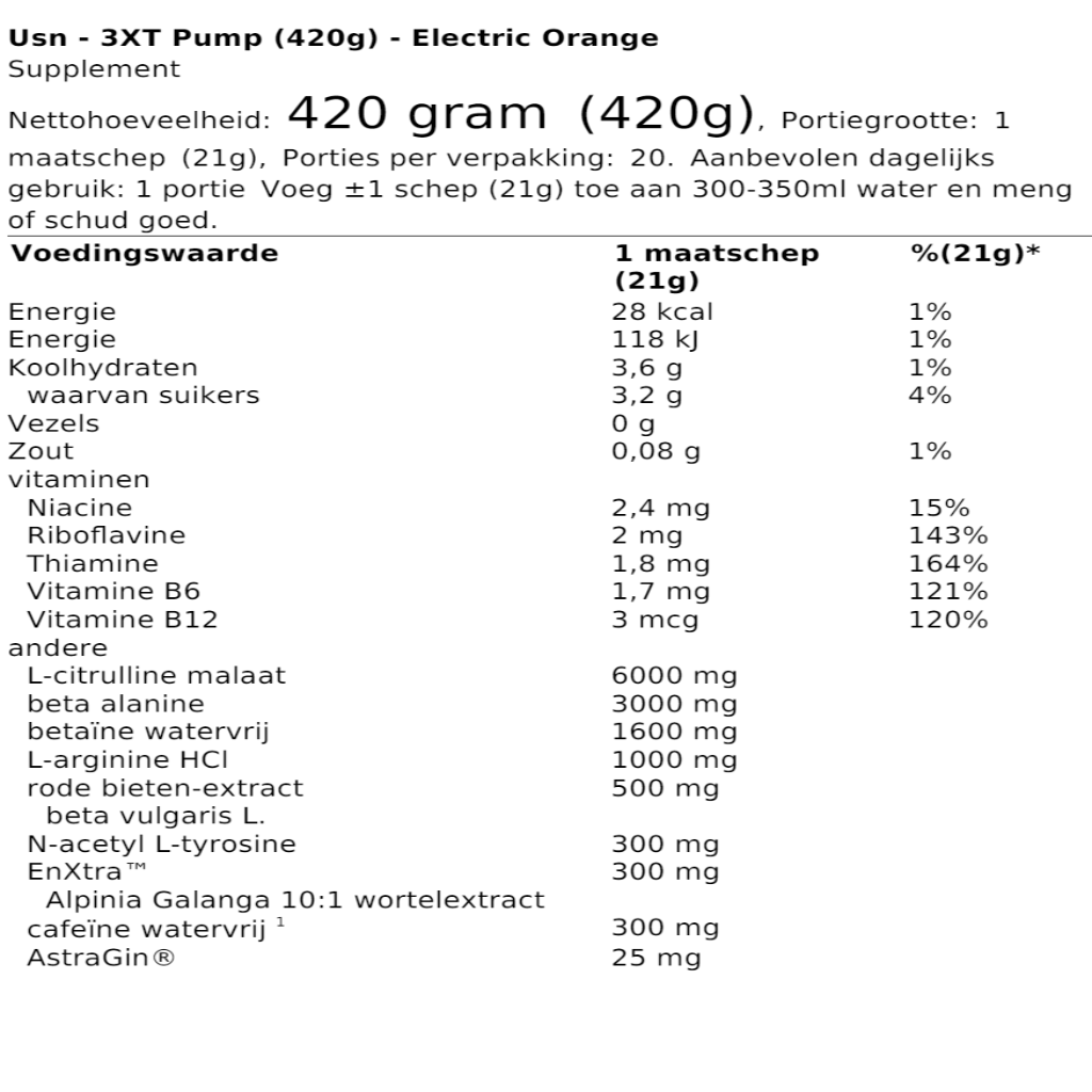 USN - 3XT Pump (420g)