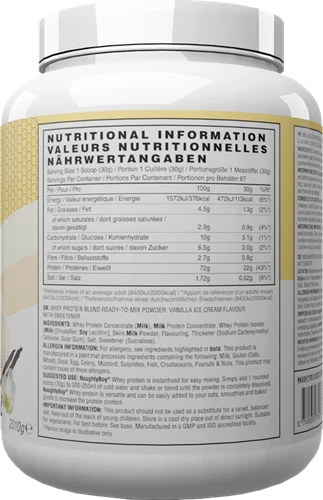 Naughty Boy Advanced Whey Protein - 2000g