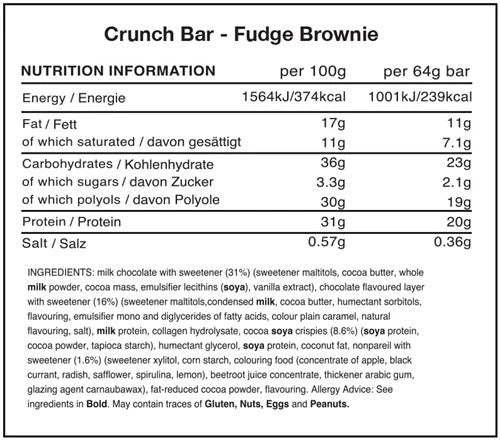 Warrior Crunch Bar - 12 X 64g