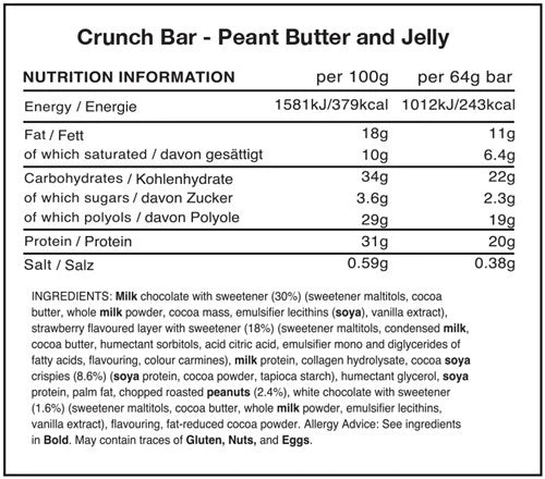 Warrior Crunch Bar - 12 X 64g