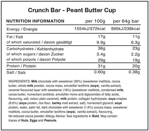 Warrior Crunch Bar - 12 X 64g