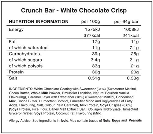 Warrior Crunch Bar - 12 X 64g