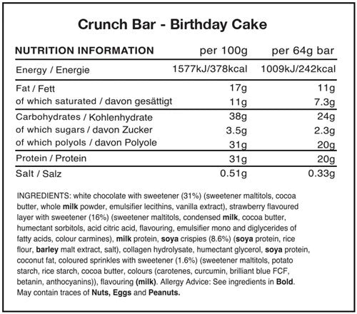 Warrior Crunch Bar - 12 X 64g