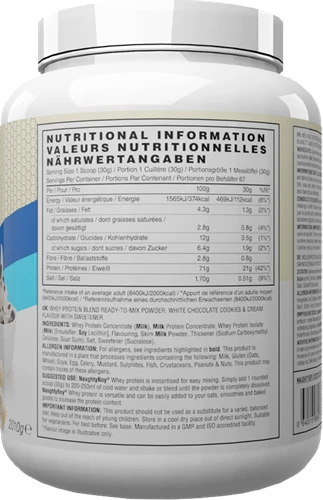 Naughty Boy Advanced Whey Protein - 2000g