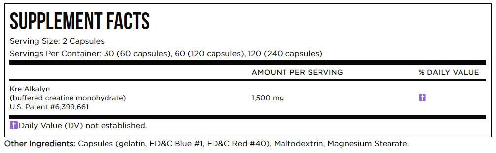 EFX Kre-Alkalyn - 192caps LIMITED