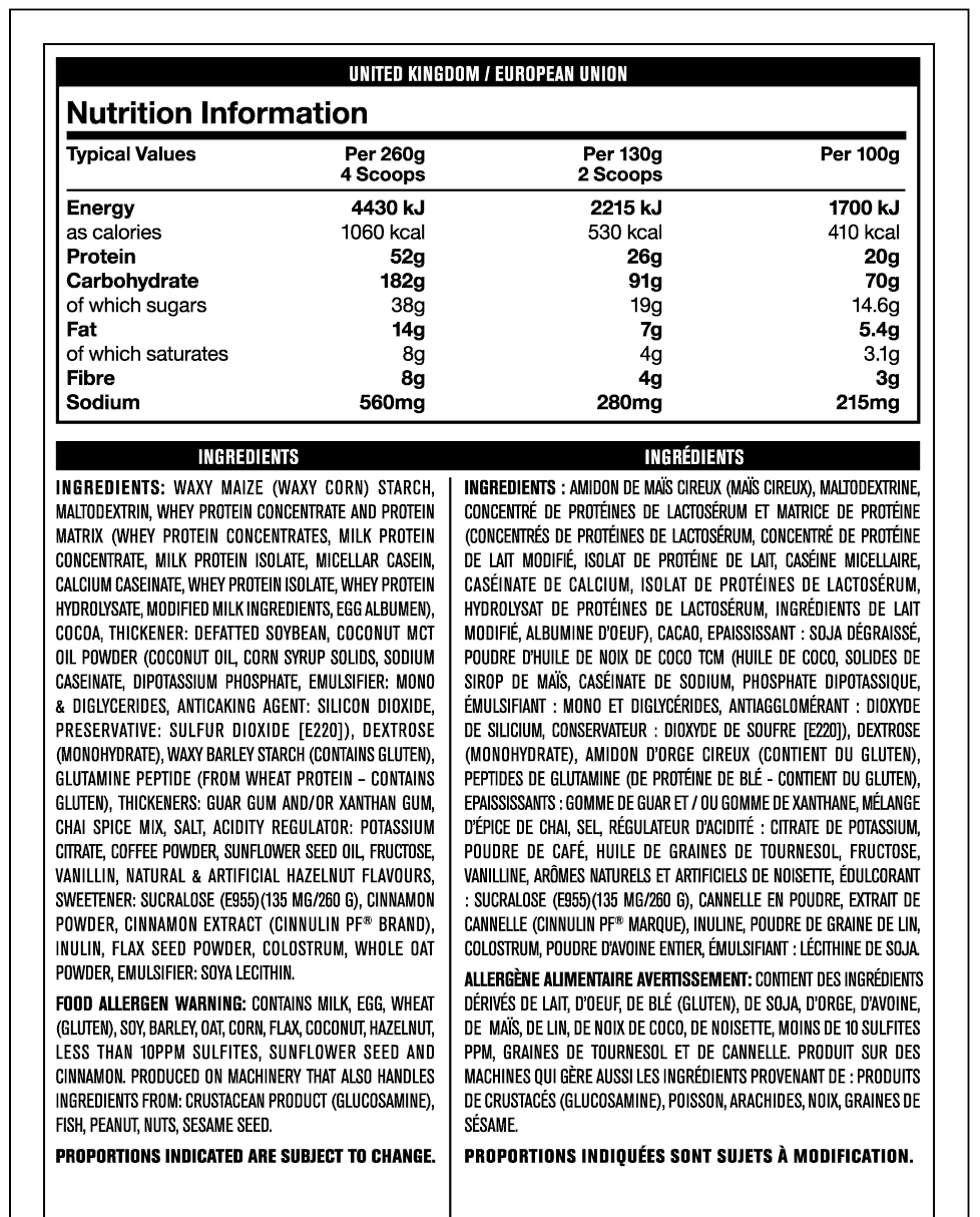 Mutant Mass Weight Gainer