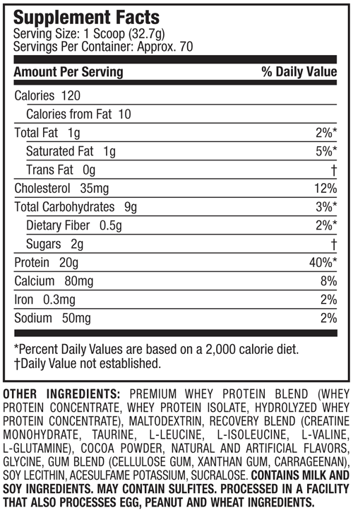 MuscleTech Whey Protein Plus 2lbs