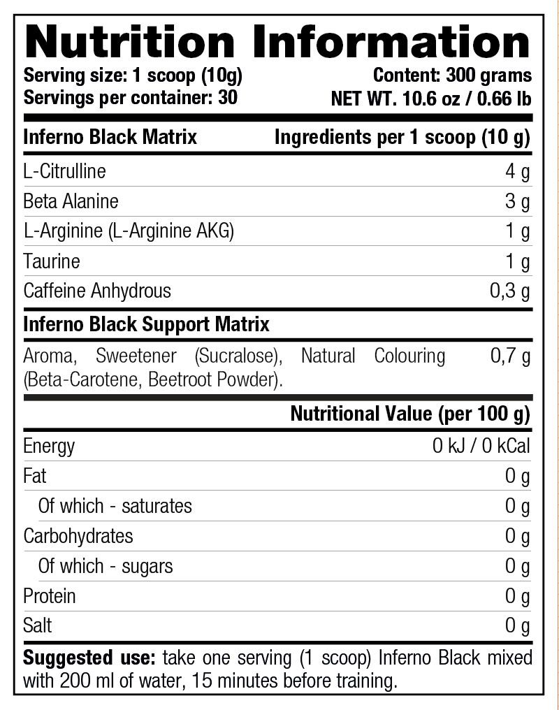 Stacker2 Inferno Black - 300gr