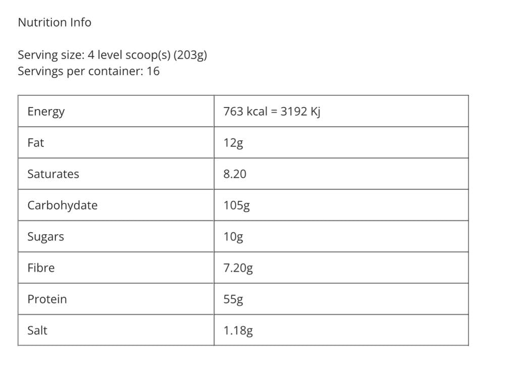 Gold Standard Gainer 3.25kg