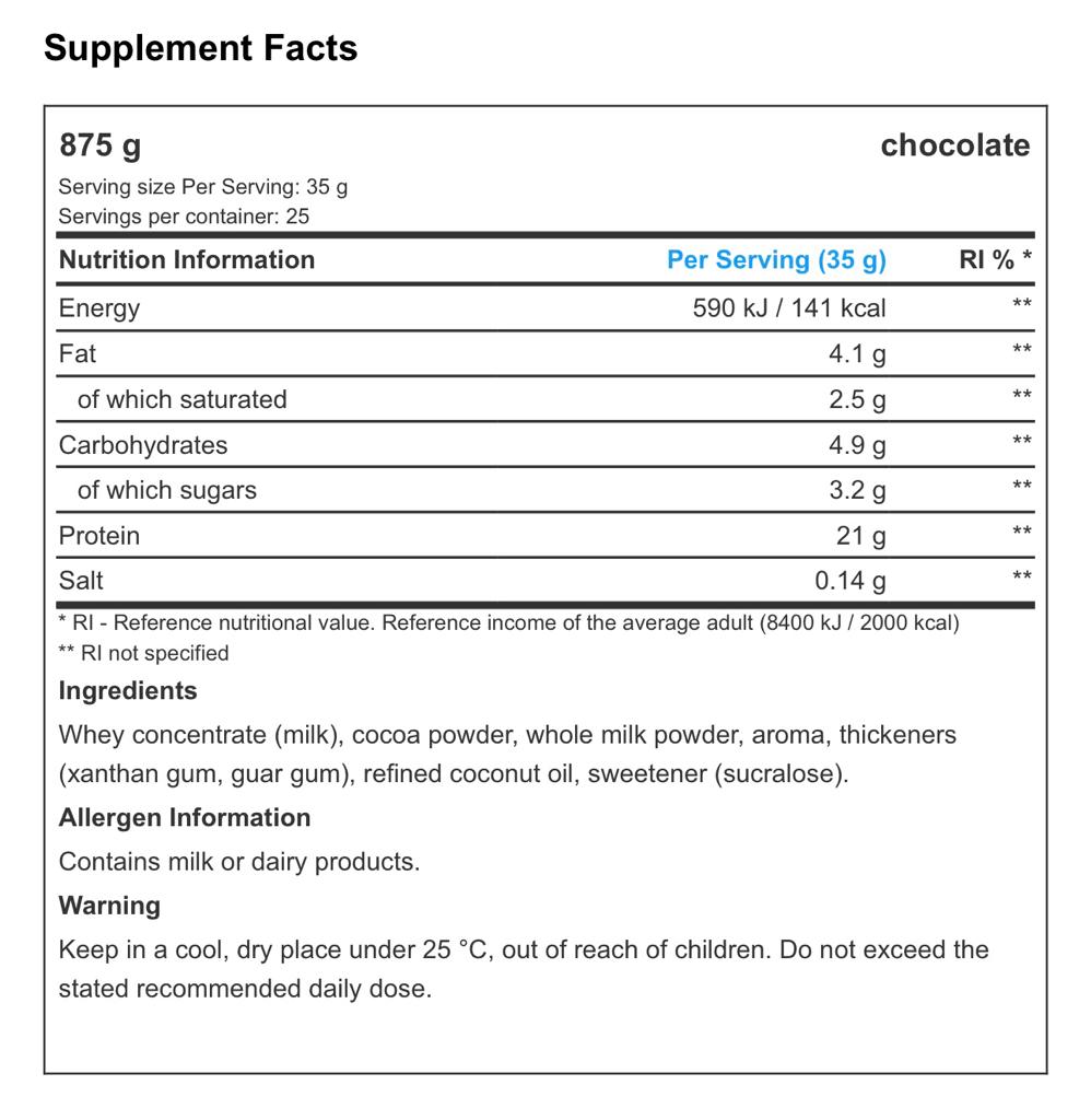 M&M Protein Powder - 875gr