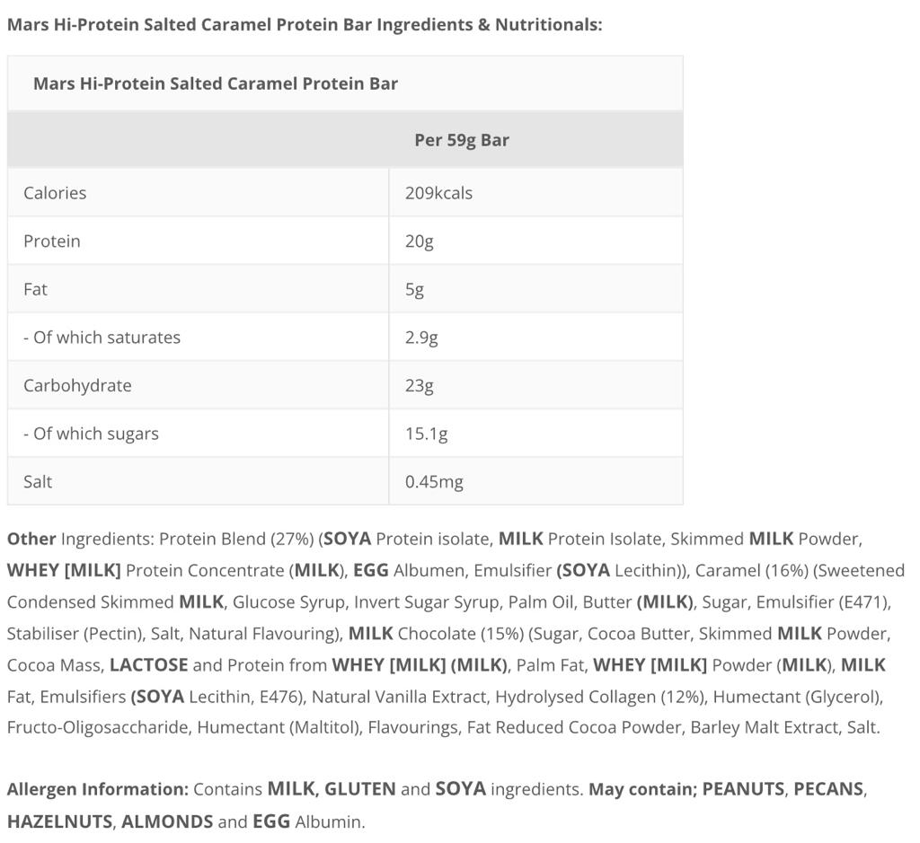 Mars Protein Bar - 12x59gr