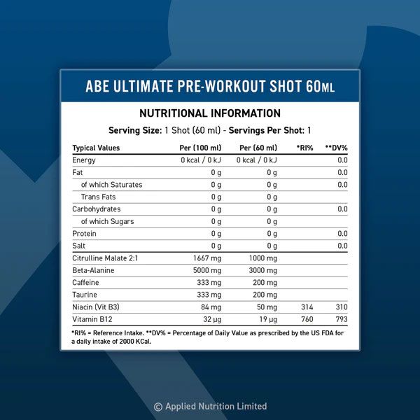Applied A.B.E. Shots (12 x 60 ml)
