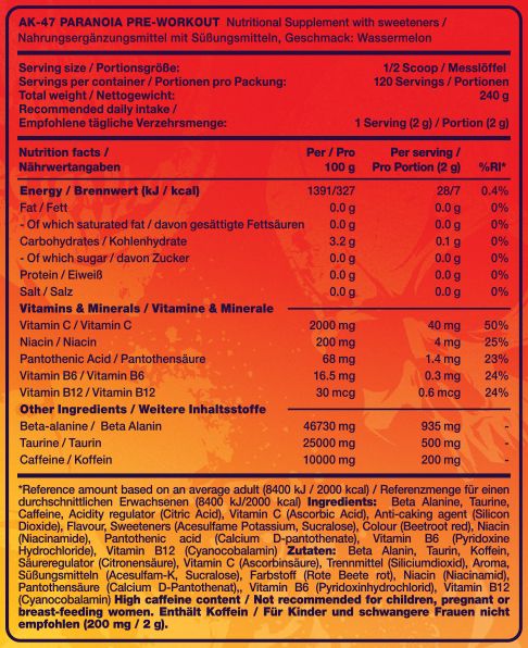 AK47 Pre-Workout - 240gr