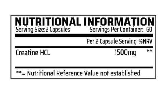 CHEMICAL WARFARE CW CRE-HCL 120 capsules