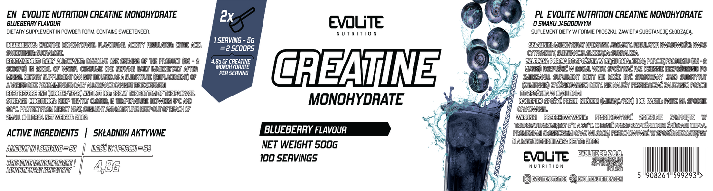 Evolite Creatine (500g)
