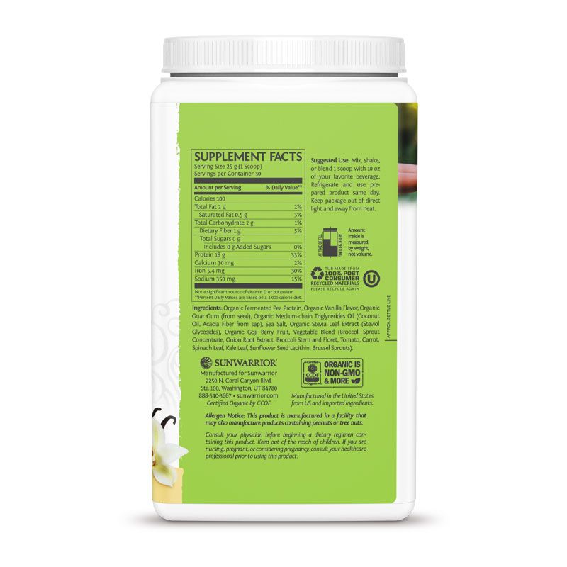 Sunwarrior - Clean Greens - 750 gr