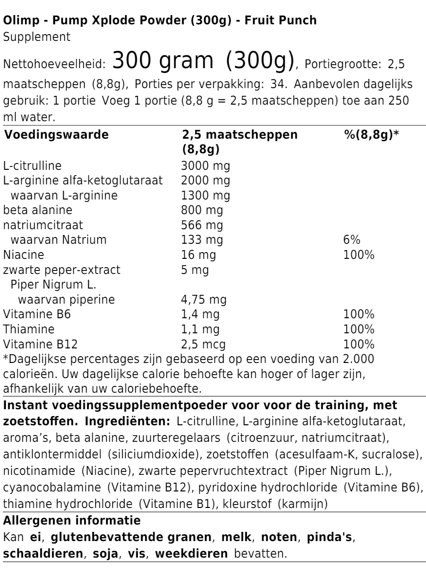 Pump Xplode Powder (300g)