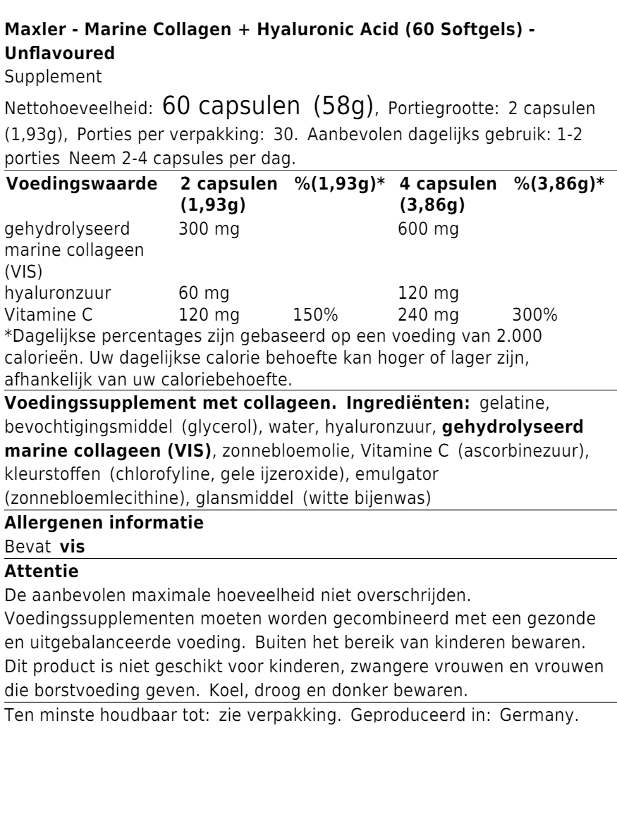 Marine Collagen + Hyaluronic Acid