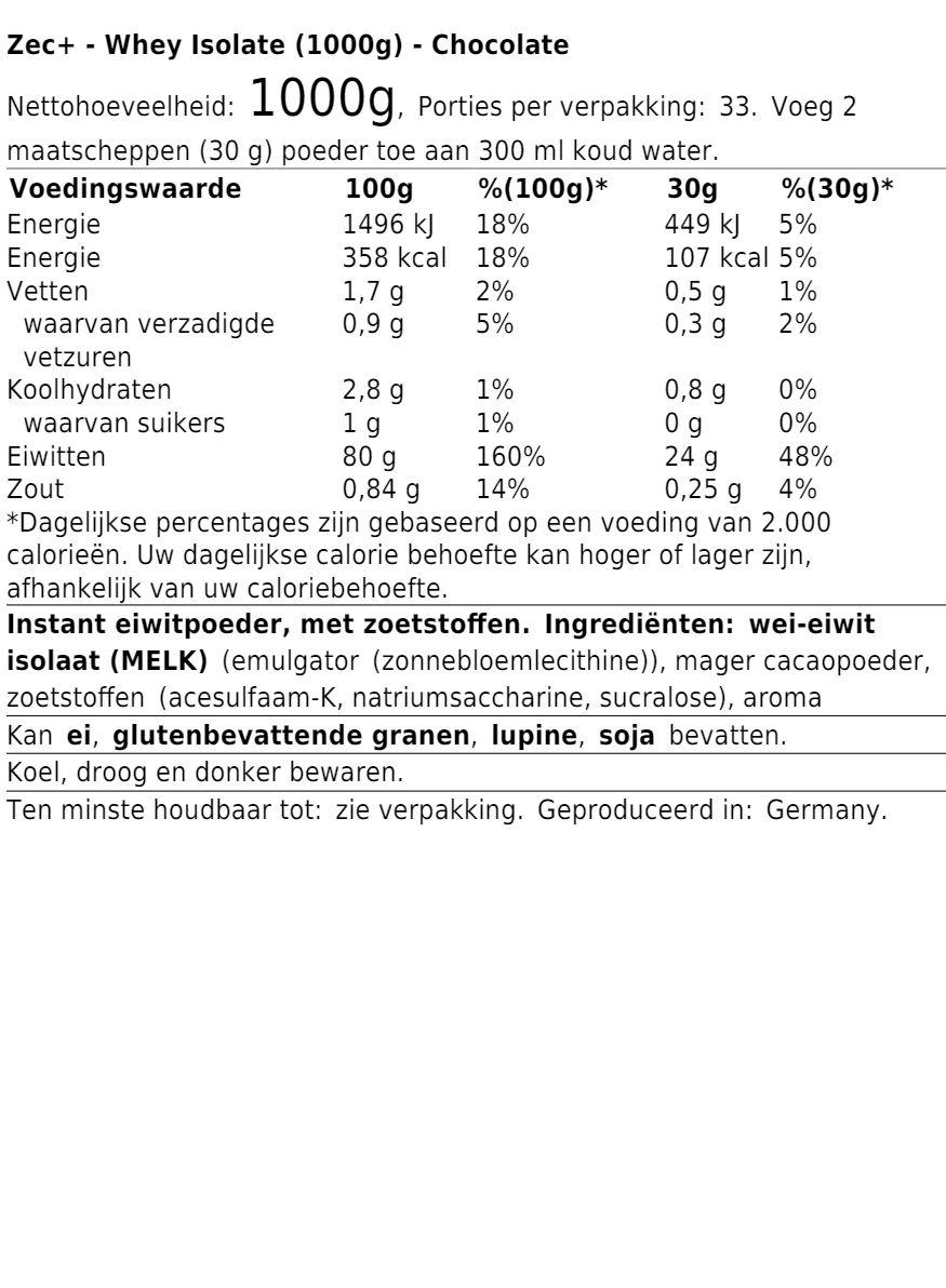 Whey Isolate (1000g)