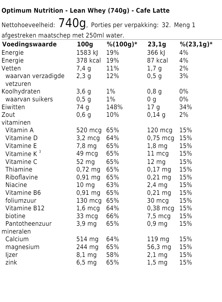 Lean Whey (740g)