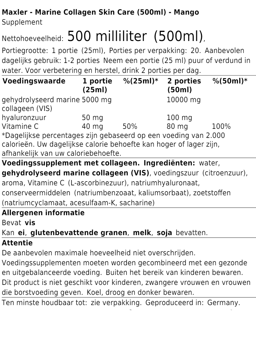 Marine Collagen Skin Care (500ml)