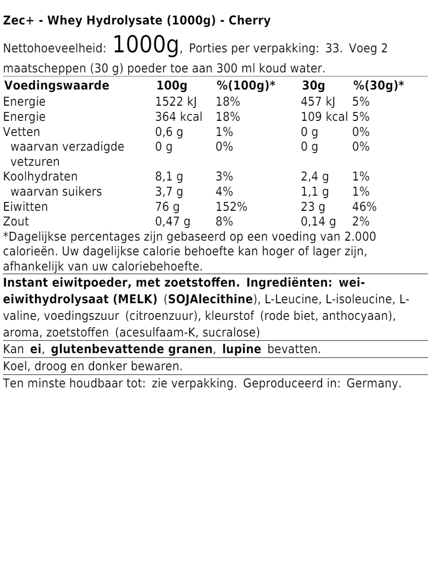 Whey Hydrolysate (1000g)