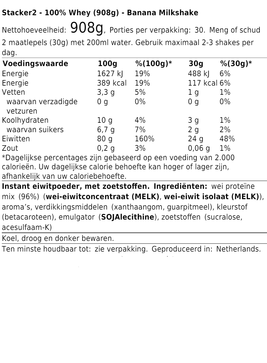 Stacker2 100% Whey (908g)