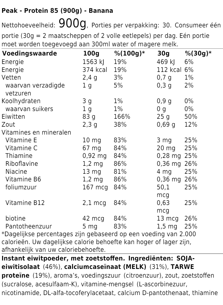 Protein 85 (900g)