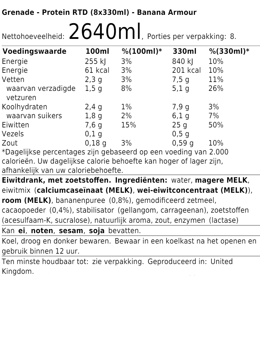 Protein RTD (8x330ml)