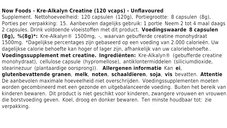Kre-Alkalyn Creatine