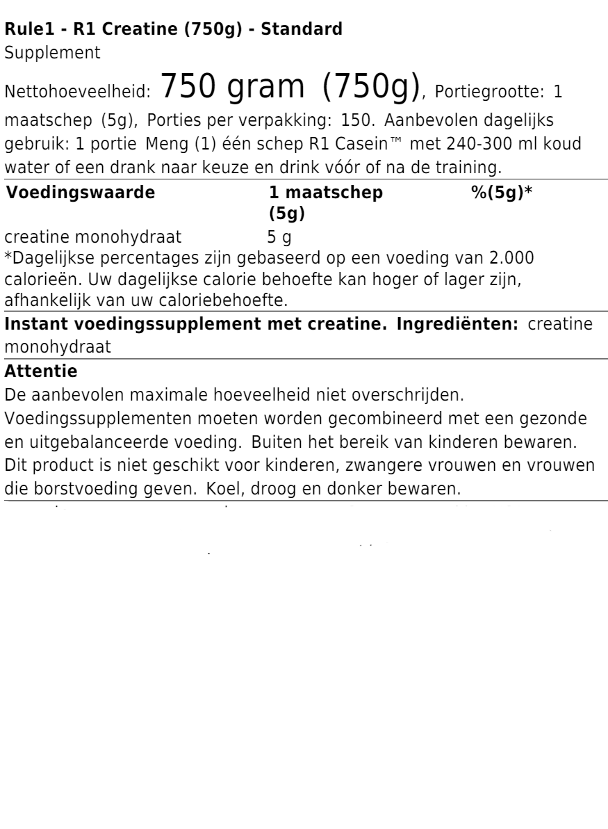 Rule1 Creatine (750g)